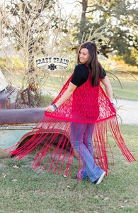 La Azteca RED Fringe Duster