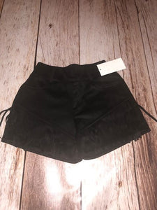 Black Fringe Shorts