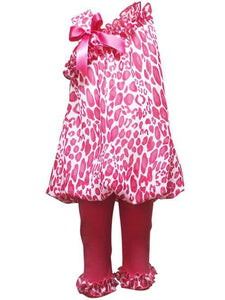 Pink Ruffle Leopard Kids Outfit