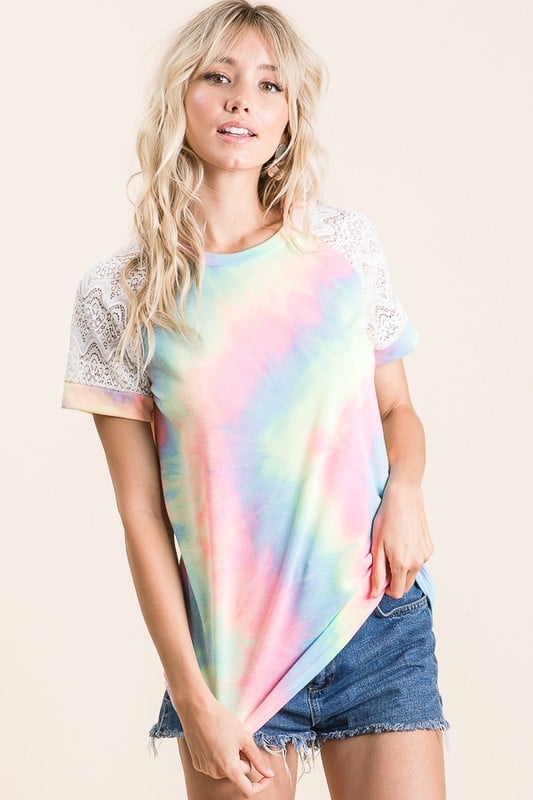 Tie Dye Crochet Top