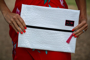 White Lies Makeup Junkie Bag