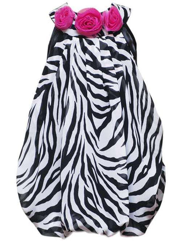 Kids Zebra Bubble Dress