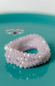 Blush Pink Bead Bracelet