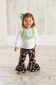 Kids Giraffe Bell Bottom Outfit