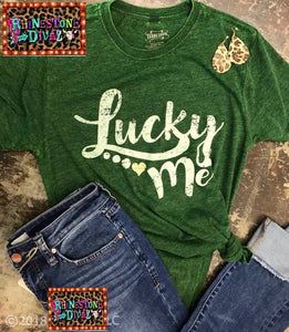 Gold flake Vintage Lucky Me tee