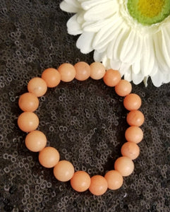 Orange Fiesta Bead Bracelet