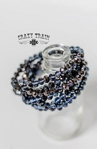Nightcrawler Navy Bead Bracelet