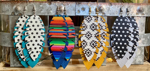 Feathered Layer Earrings