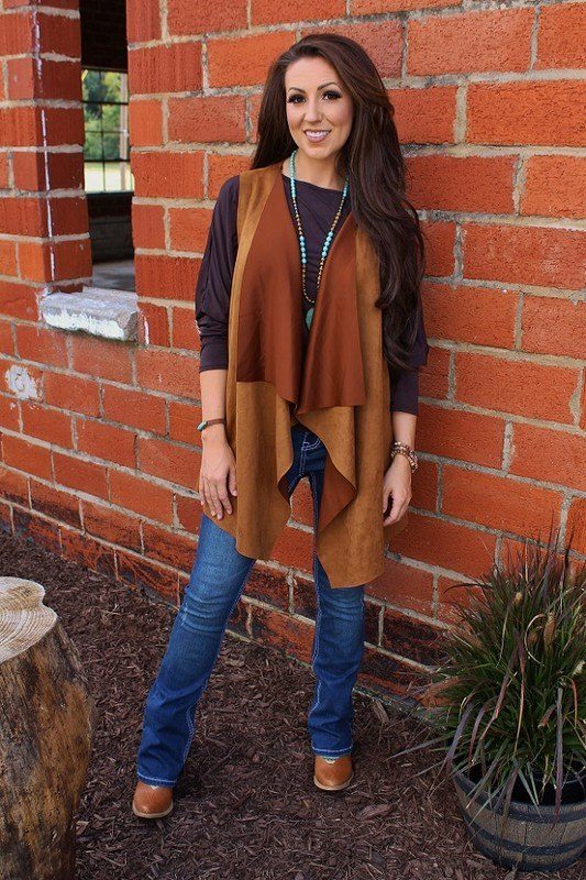 Brown Suede Vest