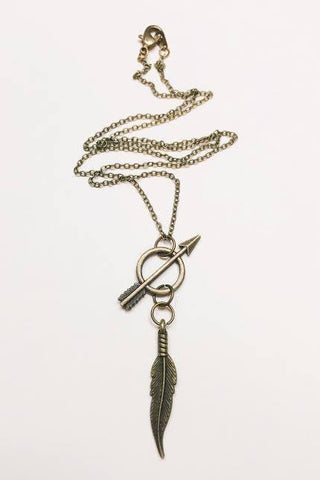 Feather/Arrow Necklace