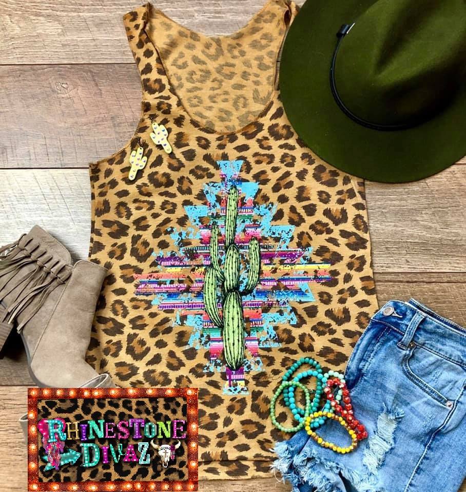 Leopard Aztec Tank