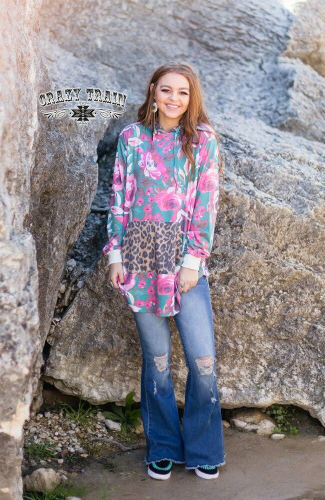 Floral Leopard Hoodie