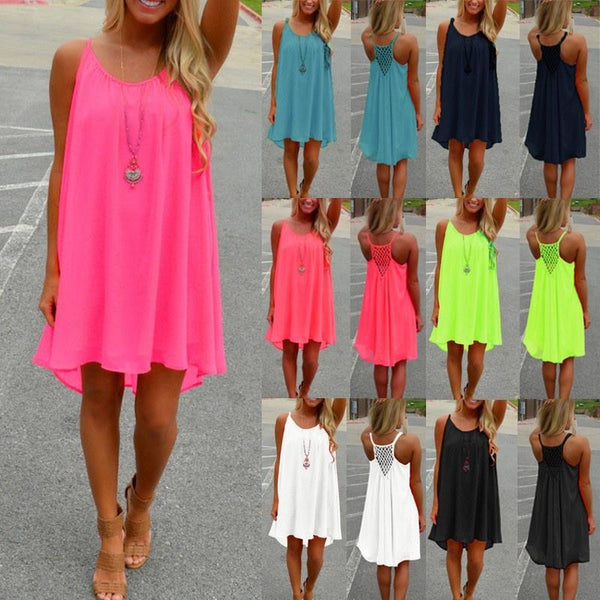 Chiffon Crochet Dress