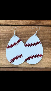Baseball Leather Earrings