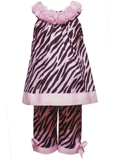 Pink/Brown Zebra Outfit