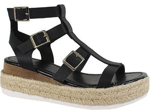 Black Gladiator Sandal