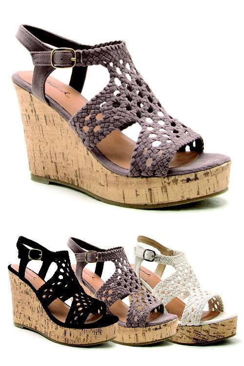 BROWN Crochet Wedge