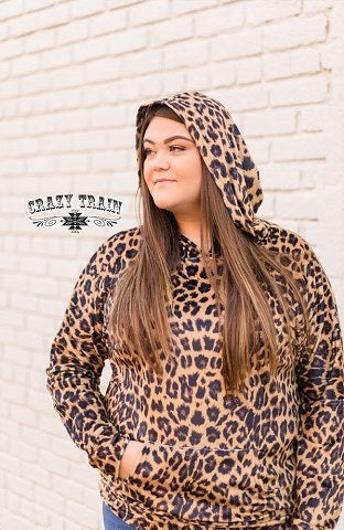 Snow Way Leopard Hoodie