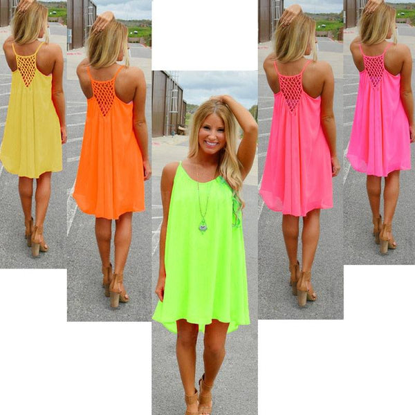 Chiffon Crochet Dress