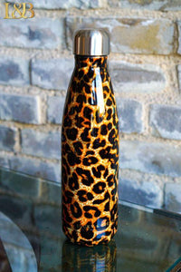 Leopard Metal Water Bottle