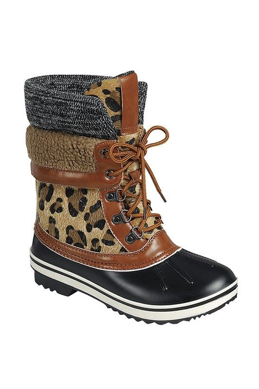 Leopard Snowboot
