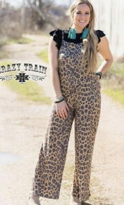 Sassy Leopard Tank Overalls