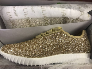Gold Glitter Bomb Shoe