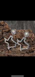 AB Crystal Texas Earrings