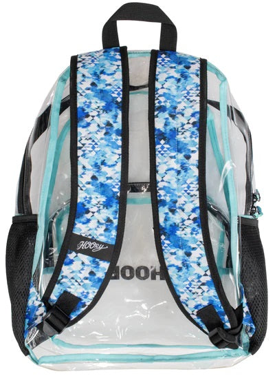 "NITRO" BLUE/WHITE Clear Hooey Backpack