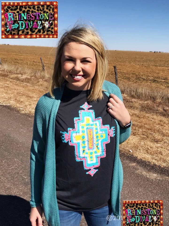 Colorful Aztec Tee