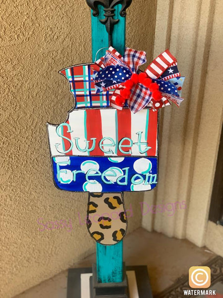 Sweet Freedom Popsicle Door Hanger