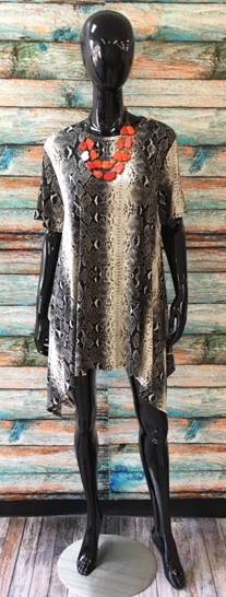 Zebra Shark Bite Tunic Top