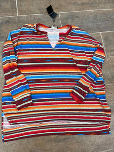 Serape Aztec Tunic Top