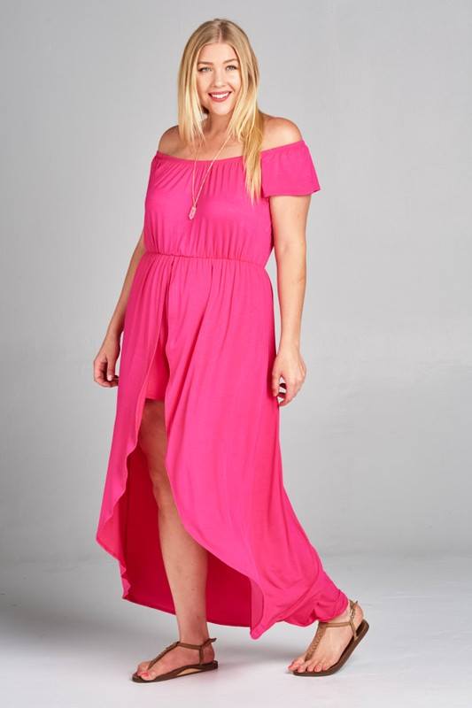 Hot Pink Maxi Romper