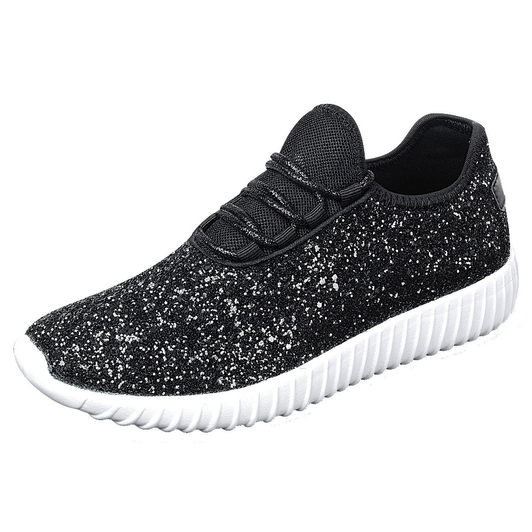 Black Glitter Bomb Shoe