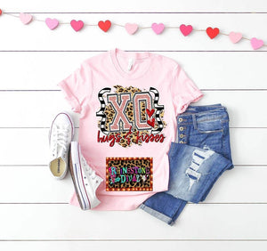 Pink XO Hugs & Kisses tee