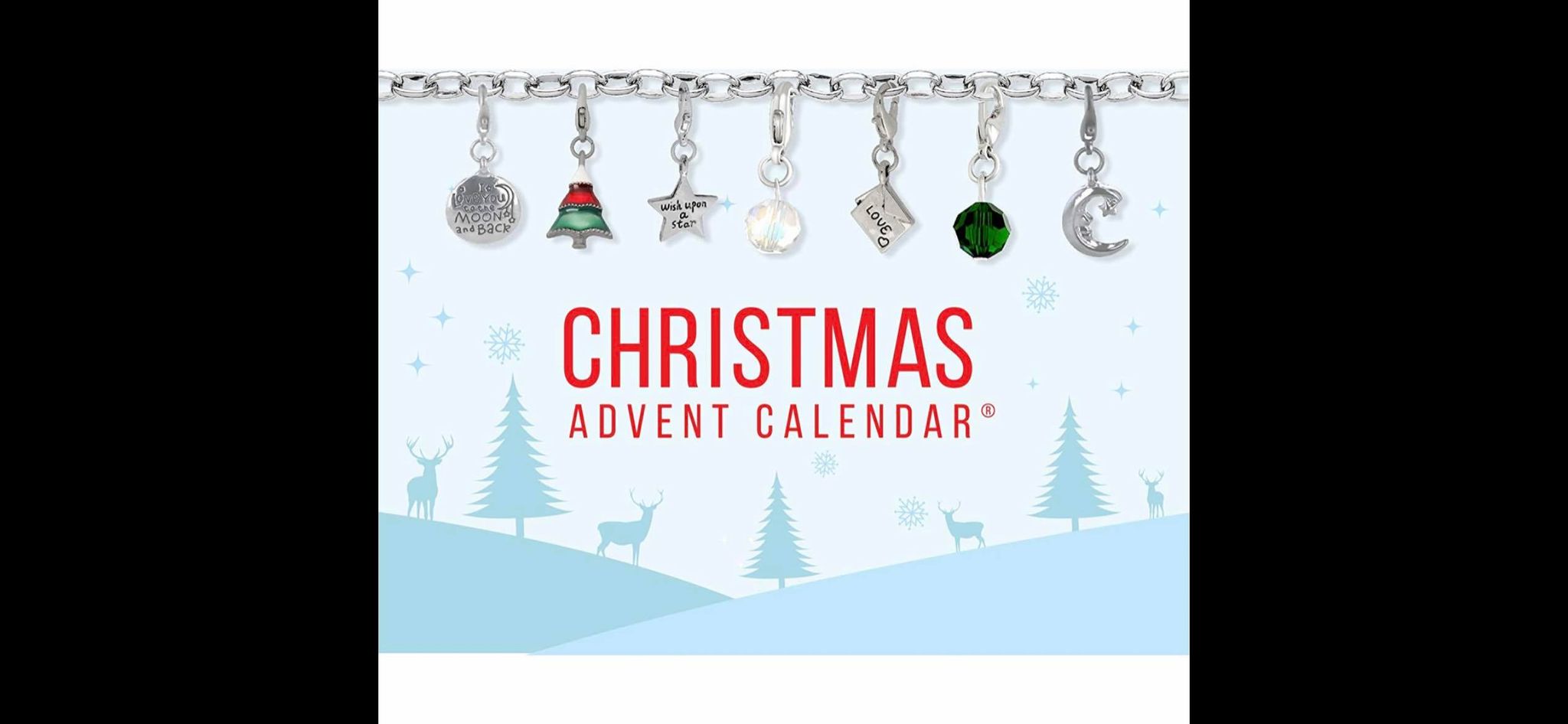 Charm Advent Calendar Christmas Cheer 22 Charms with 1 Bracelet and 1 Necklace