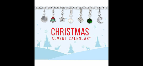 Charm Advent Calendar Christmas Cheer 22 Charms with 1 Bracelet and 1 Necklace