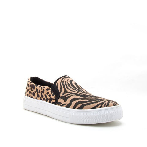 Animal Print Slip Ons