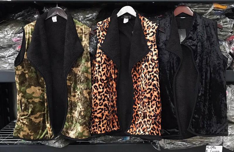 Leopard Velour Vest