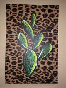 Leopard Cactus Canvas