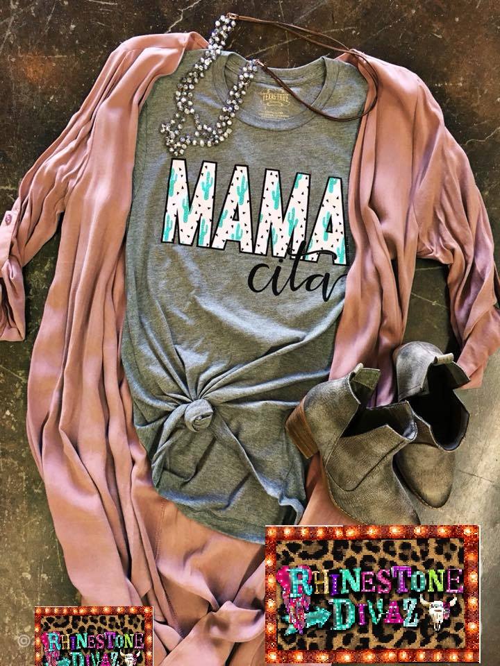 Grey Mamacita Tee