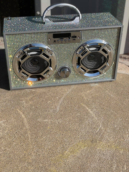 Mini Iridescent Bling Boom Box