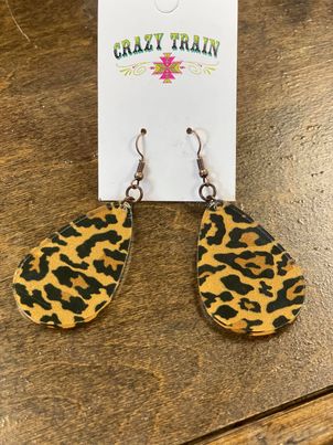 Leopard Acrylic Earring
