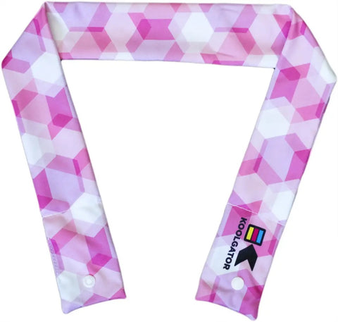 Pink Geometric Cool Neck Wrap