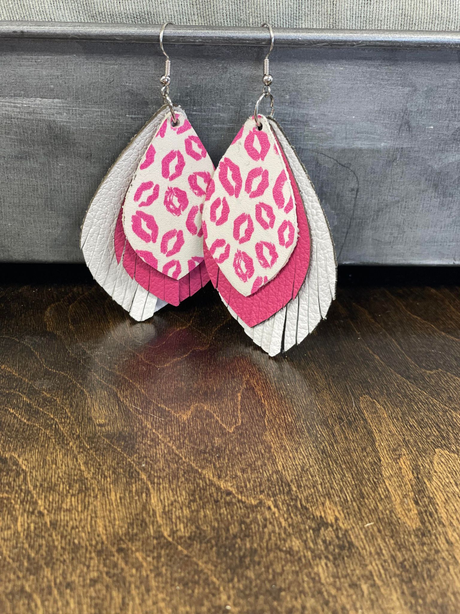 Triple Layer Lip Earrings