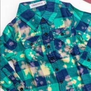 Kids Acid Wash Flannel