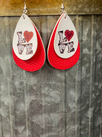 Marquee LOVE Double Layer Earrings