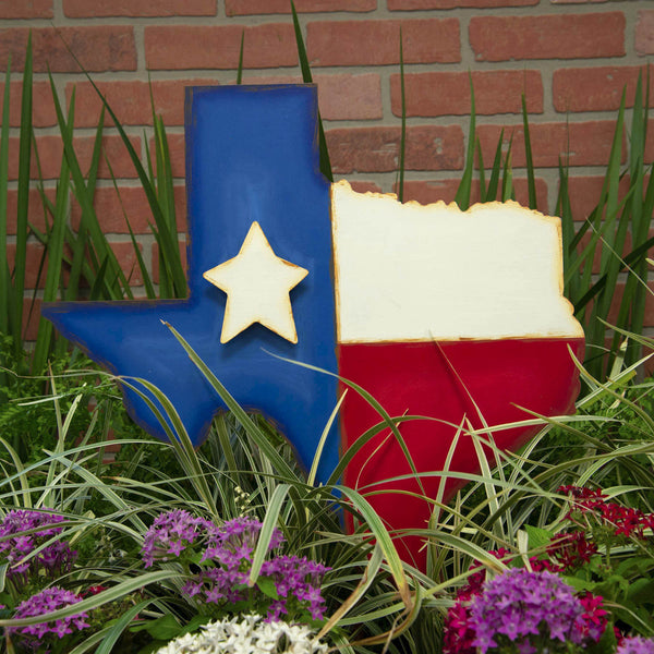 Large Texas Flag Stake