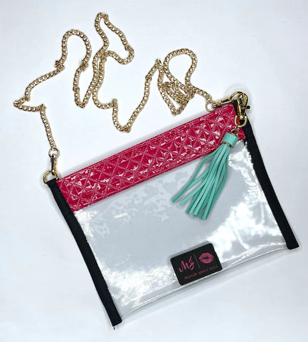 In The Clear Pink Diamond Crossbody